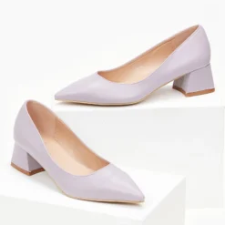 The Fashion Project Γόβες μυτερές με χαμηλό τακούνι - Λιλά -Γόβες Εκπτώσεις goves muteres me xamilo takouni 100014 2w9m
