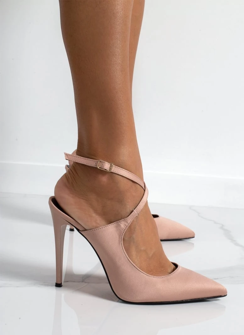 Γόβες μυτερές με χιαστί δέσιμο Tfp - Nude 4 Γόβες μυτερές με χιαστί δέσιμο Tfp - Nude - Image 4