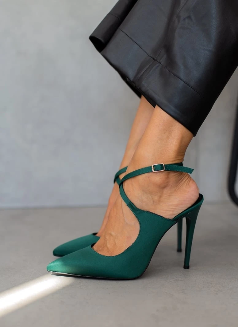 Γόβες μυτερές με χιαστί δέσιμο Tfp - Κυπαρισσί 8 Γόβες μυτερές με χιαστί δέσιμο Tfp - Κυπαρισσί - Image 8