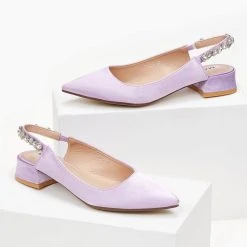 The Fashion Project Γόβες μυτερές σατέν με πέτρες - Λιλά 6 The Fashion Project Γόβες μυτερές σατέν με πέτρες - Λιλά -Γόβες Εκπτώσεις goves muteres saten me petres 99898 36im