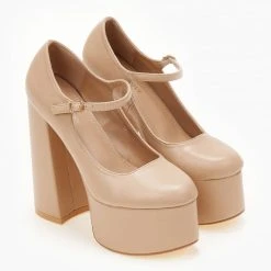 The Fashion Project Γόβες με φιάπα και κούμπωμα στο πλάι - Nude 12 The Fashion Project Γόβες με φιάπα και κούμπωμα στο πλάι - Nude -Γόβες Εκπτώσεις goves platform me mpareta 105478 gd4l 1