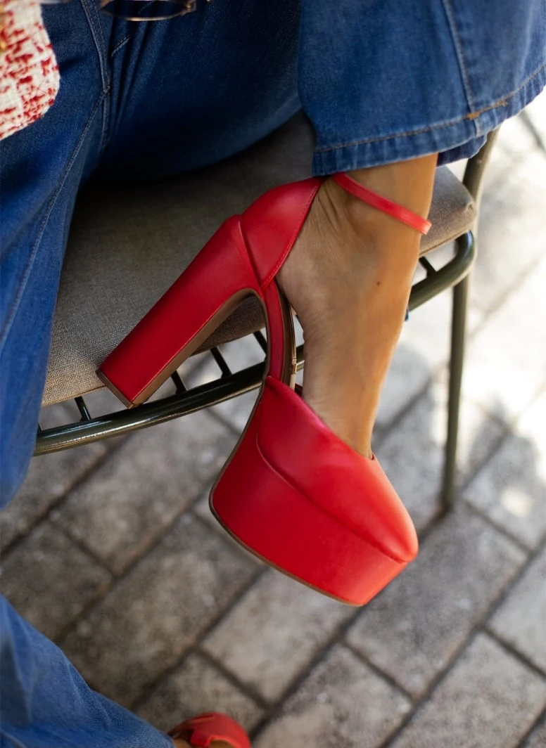 Γόβες με φιάπα και μπαρέτα VIZZANO 1400.101 - Κόκκινο 4 Γόβες με φιάπα και μπαρέτα VIZZANO 1400.101 - Κόκκινο - Image 4