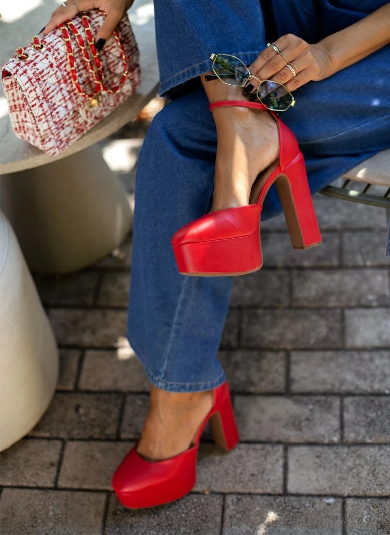 Γόβες με φιάπα και μπαρέτα VIZZANO 1400.101 - Κόκκινο 7 Γόβες με φιάπα και μπαρέτα VIZZANO 1400.101 - Κόκκινο - Image 7