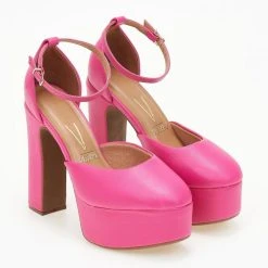 Γόβες με φιάπα και μπαρέτα VIZZANO 1400.101 - Φούξια -Γόβες Εκπτώσεις goves platform me mpareta vizzano 1400101 106408 kpsw