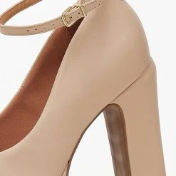 Γόβες με φιάπα ψηλή VIZZANO 1400.102 - Μπεζ -Γόβες Εκπτώσεις goves platform me mpareta vizzano 1400102 106402 9k7j