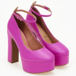 Γόβες με φιάπα ψηλή VIZZANO 1400.102 - Φούξια -Γόβες Εκπτώσεις goves platform me mpareta vizzano 1400102 106403 2wut