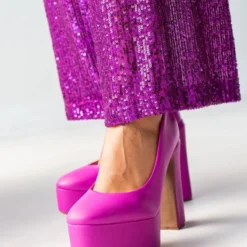 Γόβες με φιάπα ψηλή VIZZANO 1400.102 - Φούξια -Γόβες Εκπτώσεις goves platform me mpareta vizzano 1400102 106403 eja7