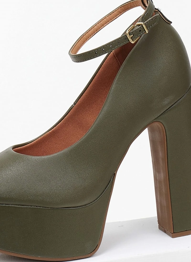 Γόβες με φιάπα ψηλή VIZZANO 1400.102 - Λαδί 5 Γόβες με φιάπα ψηλή VIZZANO 1400.102 - Λαδί - Image 5