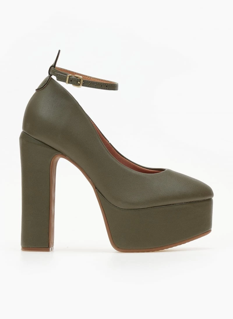 Γόβες με φιάπα ψηλή VIZZANO 1400.102 - Λαδί 2 Γόβες με φιάπα ψηλή VIZZANO 1400.102 - Λαδί - Image 2