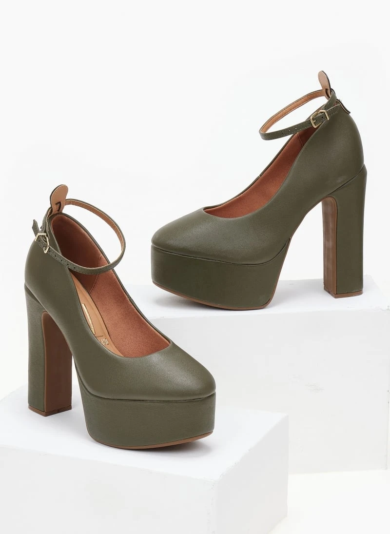 Γόβες με φιάπα ψηλή VIZZANO 1400.102 - Λαδί 3 Γόβες με φιάπα ψηλή VIZZANO 1400.102 - Λαδί - Image 3