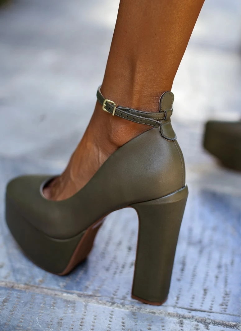 Γόβες με φιάπα ψηλή VIZZANO 1400.102 - Λαδί 7 Γόβες με φιάπα ψηλή VIZZANO 1400.102 - Λαδί - Image 7