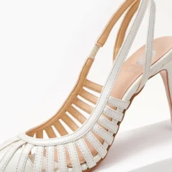 Γόβες μυτερές με ανοίγματα Tfp - Λευκό 6 Γόβες μυτερές με ανοίγματα Tfp - Λευκό -Γόβες Εκπτώσεις goves retro tfp me louraki 101887 ztrl