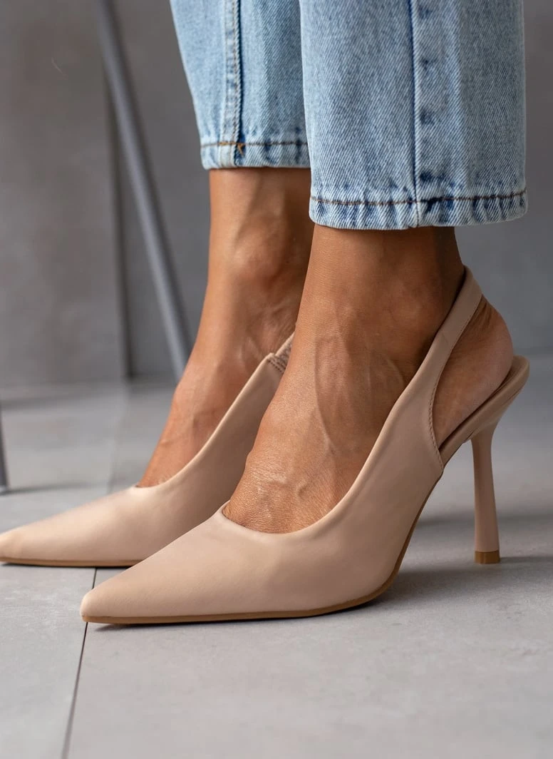 The Fashion Project Γόβες σατέν μυτερές με άνοιγμα - Πούρο 1 The Fashion Project Γόβες σατέν μυτερές με άνοιγμα - Πούρο