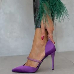 Γόβες σατέν ανοιχτές με Strass Tfp - Μωβ 10 Γόβες σατέν ανοιχτές με Strass Tfp - Μωβ -Γόβες Εκπτώσεις goves saten anoixtes me strass tfp 108691 1trt 1