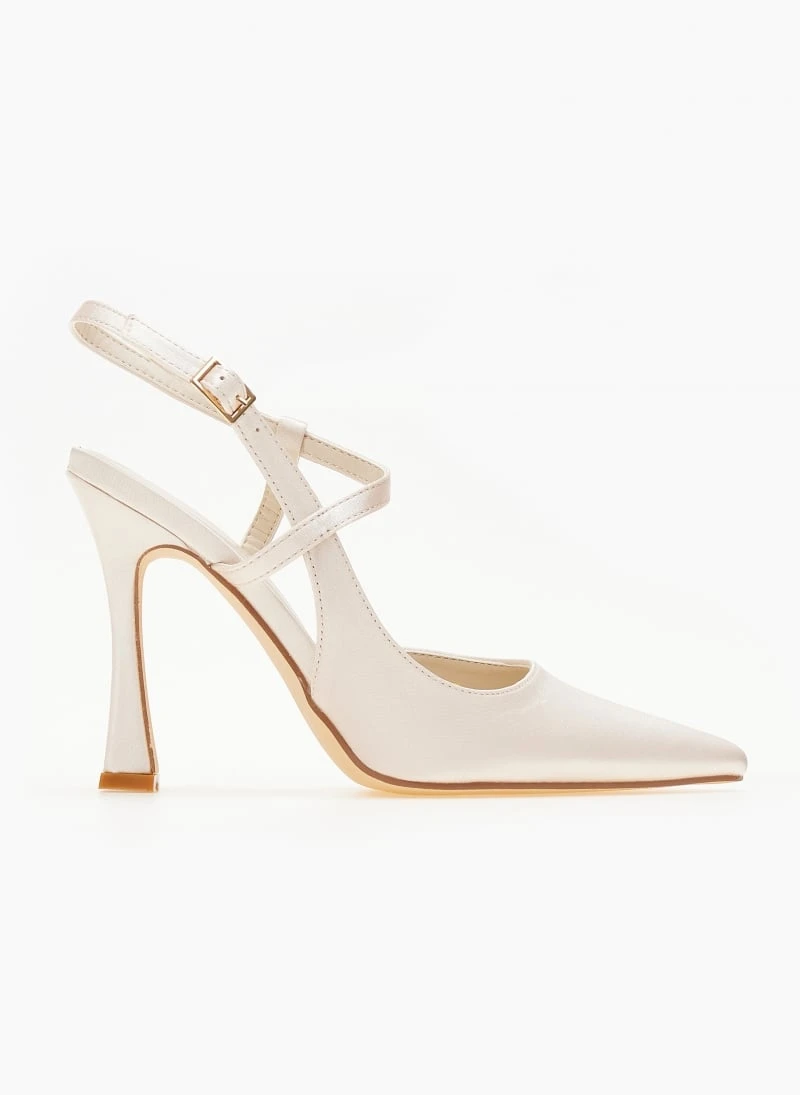 The Fashion Project Γόβες σατέν με δέσιμο στο πλάι - Άμμου 2 The Fashion Project Γόβες σατέν με δέσιμο στο πλάι - Άμμου - Image 2