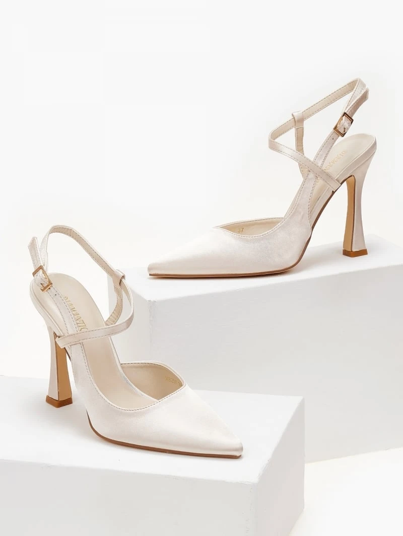 The Fashion Project Γόβες σατέν με δέσιμο στο πλάι - Άμμου 5 The Fashion Project Γόβες σατέν με δέσιμο στο πλάι - Άμμου - Image 5