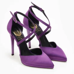 Γόβες σατέν με δέσιμο χιαστί Tfp Exclusive - Μωβ -Γόβες Εκπτώσεις goves saten me desimo xiasti tfp exclusive 108295 k39s