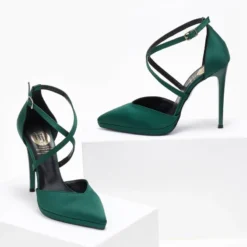 Γόβες σατέν με δέσιμο χιαστί Tfp Exclusive - Κυπαρισσί 11 Γόβες σατέν με δέσιμο χιαστί Tfp Exclusive - Κυπαρισσί -Γόβες Εκπτώσεις goves saten me desimo xiasti tfp exclusive 108296 erfk 1