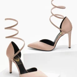 Γόβες σατέν με έλασμα και Strass Tfp - Nude -Γόβες Εκπτώσεις goves saten me elasma kai strass tfp 108687 c34x