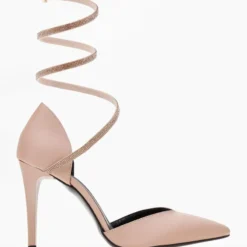 Γόβες σατέν με έλασμα και Strass Tfp - Nude -Γόβες Εκπτώσεις goves saten me elasma kai strass tfp 108687 k3cn 1