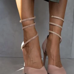 Γόβες σατέν με έλασμα και Strass Tfp - Nude -Γόβες Εκπτώσεις goves saten me elasma kai strass tfp 108687 k6k4