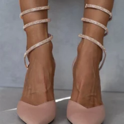 Γόβες σατέν με έλασμα και Strass Tfp - Nude -Γόβες Εκπτώσεις goves saten me elasma kai strass tfp 108687 kglt