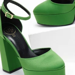 Γόβες σατέν με φιάπα Tfp - Πράσινο -Γόβες Εκπτώσεις goves saten me fiapa tfp 108254 8dt5 1