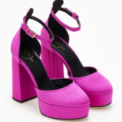 Γόβες σατέν με φιάπα Tfp - Magenta -Γόβες Εκπτώσεις goves saten me fiapa tfp 108255 1vlm