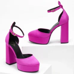 Γόβες σατέν με φιάπα Tfp - Magenta -Γόβες Εκπτώσεις goves saten me fiapa tfp 108255 1wai