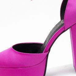 Γόβες σατέν με φιάπα Tfp - Magenta 11 Γόβες σατέν με φιάπα Tfp - Magenta -Γόβες Εκπτώσεις goves saten me fiapa tfp 108255 43rt 1