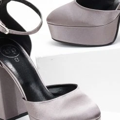 Γόβες σατέν με φιάπα Tfp - Ατσαλί 9 Γόβες σατέν με φιάπα Tfp - Ατσαλί -Γόβες Εκπτώσεις goves saten me fiapa tfp 108620 m3yz