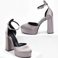 Γόβες σατέν με φιάπα Tfp - Ατσαλί 11 Γόβες σατέν με φιάπα Tfp - Ατσαλί -Γόβες Εκπτώσεις goves saten me fiapa tfp 108620 ysz8 1