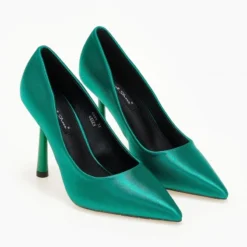 The Fashion Project Γόβες σατέν μυτερές - Πράσινο 11 The Fashion Project Γόβες σατέν μυτερές - Πράσινο -Γόβες Εκπτώσεις goves saten me gualistero takouni 106639 l0l2