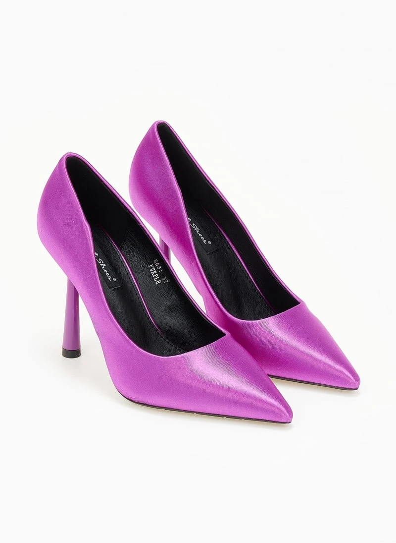 The Fashion Project Γόβες σατέν μυτερές - Μωβ 6 The Fashion Project Γόβες σατέν μυτερές - Μωβ - Image 6