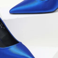 The Fashion Project Γόβες σατέν μυτερές - Μπλε 11 The Fashion Project Γόβες σατέν μυτερές - Μπλε -Γόβες Εκπτώσεις goves saten me gualistero takouni 106641 hy90