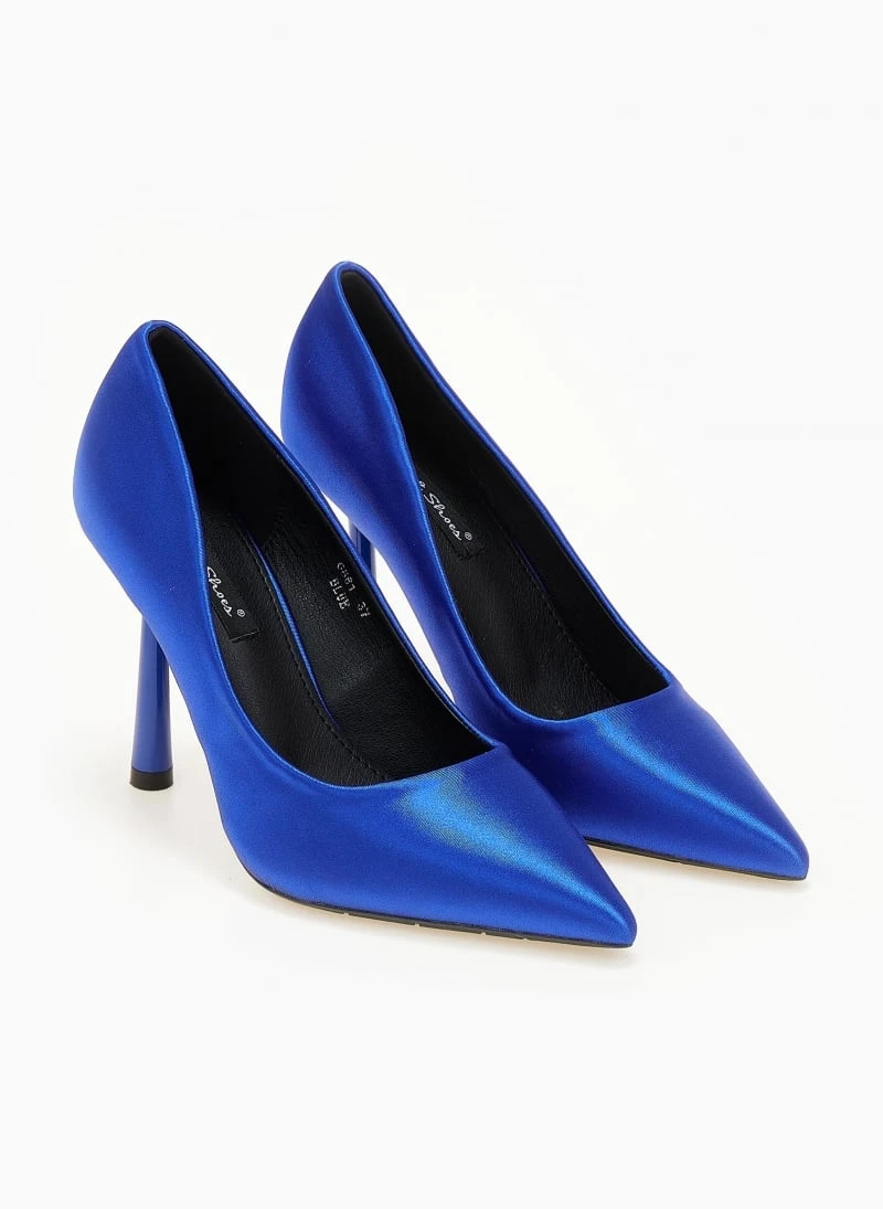 The Fashion Project Γόβες σατέν μυτερές - Μπλε 6 The Fashion Project Γόβες σατέν μυτερές - Μπλε - Image 6