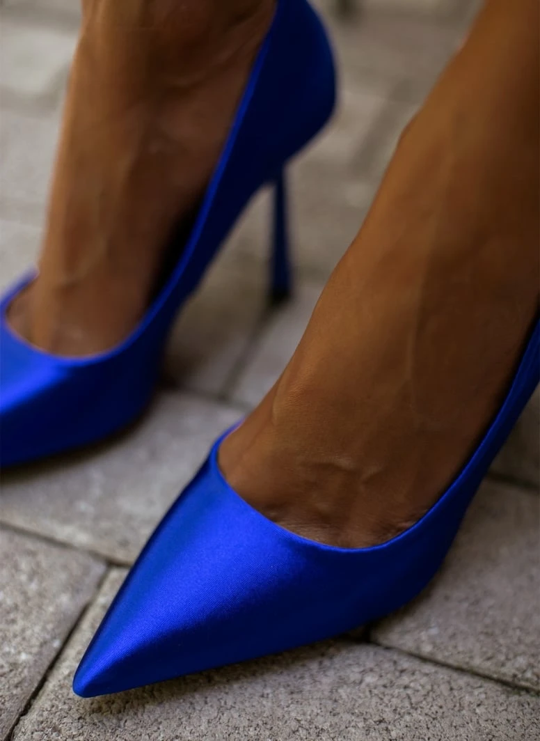 The Fashion Project Γόβες σατέν μυτερές - Μπλε 7 The Fashion Project Γόβες σατέν μυτερές - Μπλε - Image 7