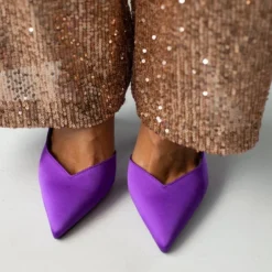 Γόβες σατέν με λοξό λουράκι Tfp - Μωβ -Γόβες Εκπτώσεις goves saten me lokso louraki tfp 107835 9127