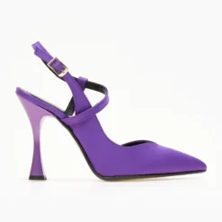 Γόβες σατέν με λοξό λουράκι Tfp - Μωβ -Γόβες Εκπτώσεις goves saten me lokso louraki tfp 107835 a3wx