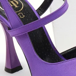 Γόβες σατέν με λοξό λουράκι Tfp - Μωβ -Γόβες Εκπτώσεις goves saten me lokso louraki tfp 107835 ovku