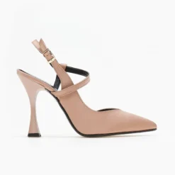 Γόβες σατέν με λοξό λουράκι Tfp - Nude -Γόβες Εκπτώσεις goves saten me lokso louraki tfp 108129 bxg3 1