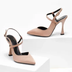 Γόβες σατέν με λοξό λουράκι Tfp - Nude -Γόβες Εκπτώσεις goves saten me lokso louraki tfp 108129 d9cu 1