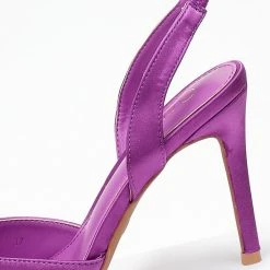 The Fashion Project Γόβες σατέν με λουράκι - Μωβ ανοιχτό -Γόβες Εκπτώσεις goves saten me louraki 108108 fny1 1