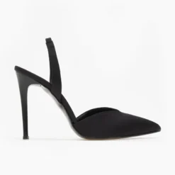 Γόβες σατέν με λουράκι Tfp - Μαύρο -Γόβες Εκπτώσεις goves saten me louraki tfp 109192 2fdr