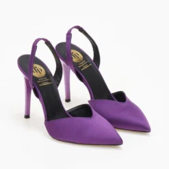 Γόβες σατέν με λουράκι Tfp - Μωβ -Γόβες Εκπτώσεις goves saten me louraki tfp 109194 oirt 1