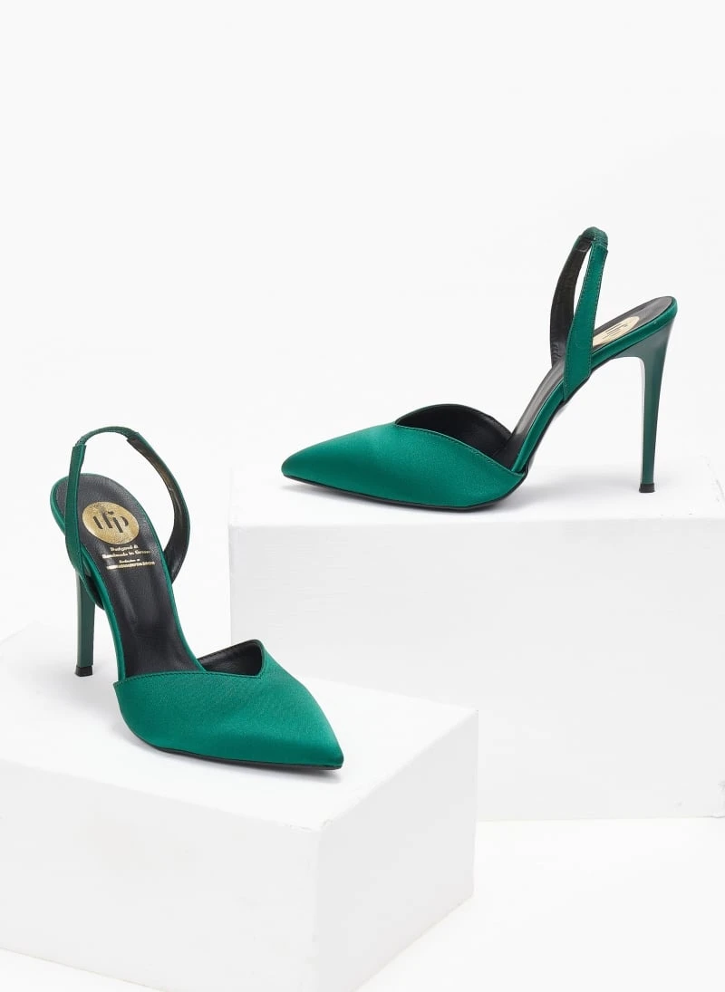 Γόβες σατέν με λουράκι Tfp - Κυπαρισσί 2 Γόβες σατέν με λουράκι Tfp - Κυπαρισσί - Image 2