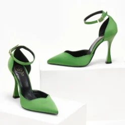 Γόβες σατέν με μπαρέτα Tfp - Πράσινο 13 Γόβες σατέν με μπαρέτα Tfp - Πράσινο -Γόβες Εκπτώσεις goves saten me mpareta tfp 107805 82fz 1