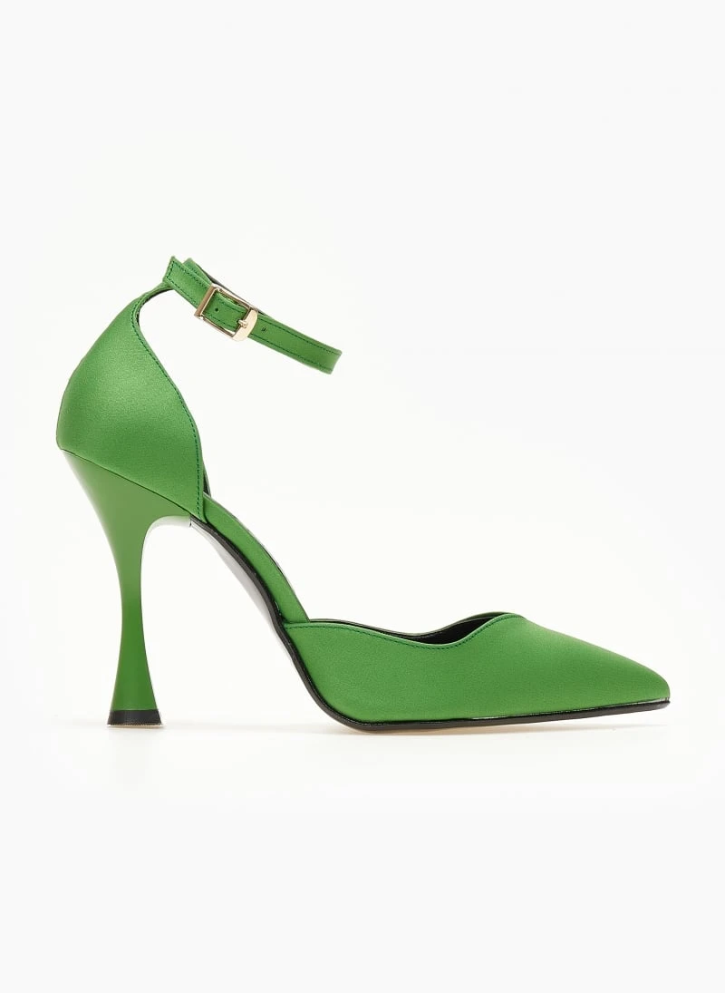 Γόβες σατέν με μπαρέτα Tfp - Πράσινο 8 Γόβες σατέν με μπαρέτα Tfp - Πράσινο - Image 8