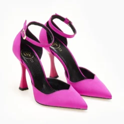 Γόβες σατέν με μπαρέτα Tfp - Magenta -Γόβες Εκπτώσεις goves saten me mpareta tfp 107807 78mx