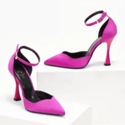 Γόβες σατέν με μπαρέτα Tfp - Magenta -Γόβες Εκπτώσεις goves saten me mpareta tfp 107807 ian2